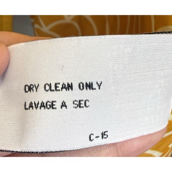 Tulle Anthropologie Pea Coat Women’s Sz S Retro 60s Wool Blend Mustard Jacket - Picture 8 of 11